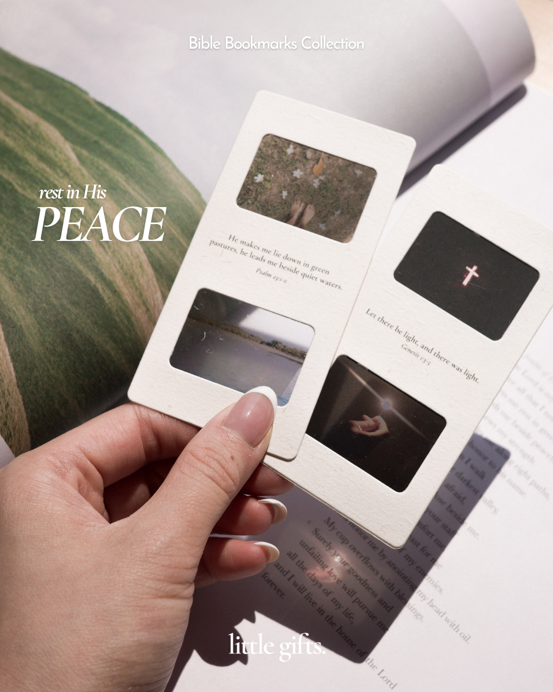 Bible Bookmarks Collection - Rest, Faith, and Love