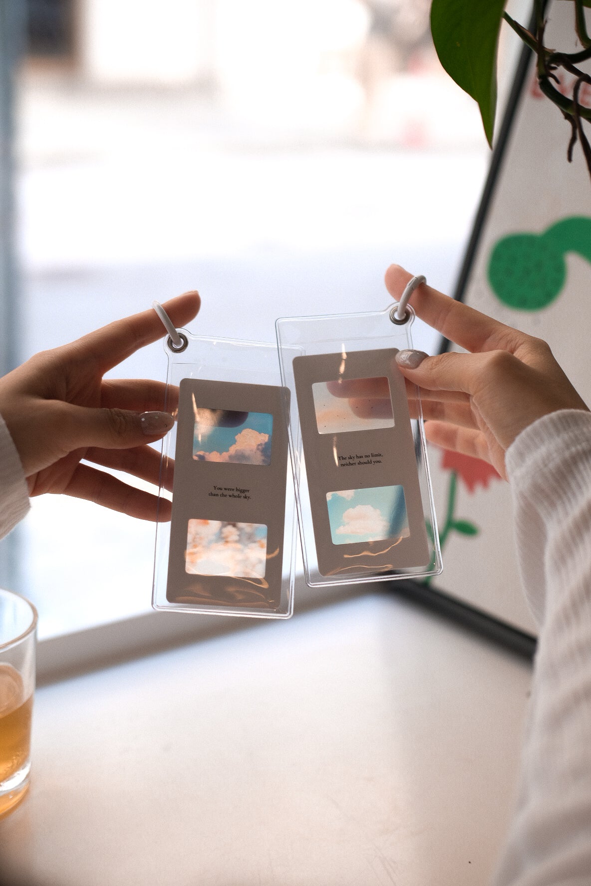 Bookmark Keeper — Clear Charm Case with Keyring