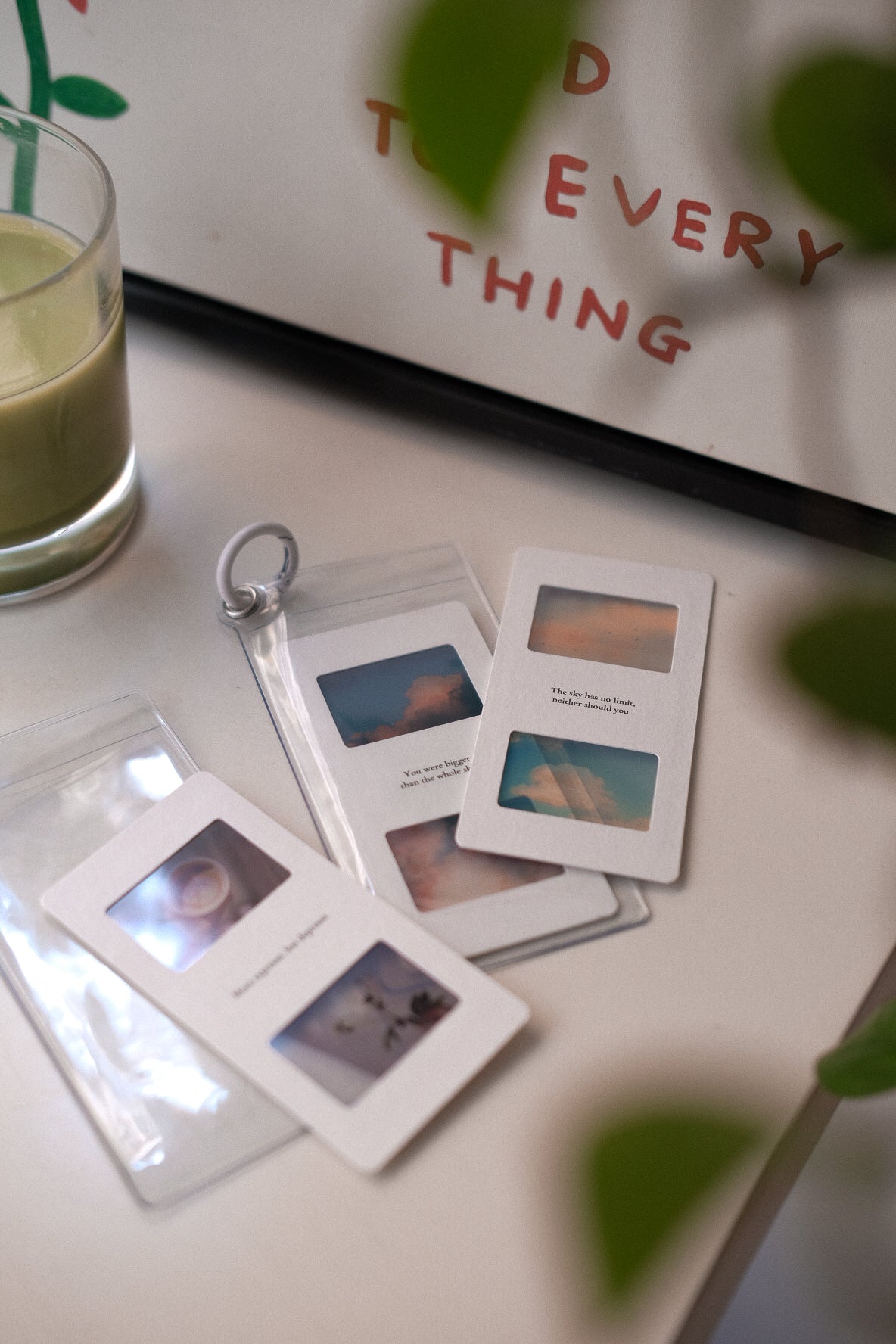 Bookmark Keeper — Clear Charm Case with Keyring