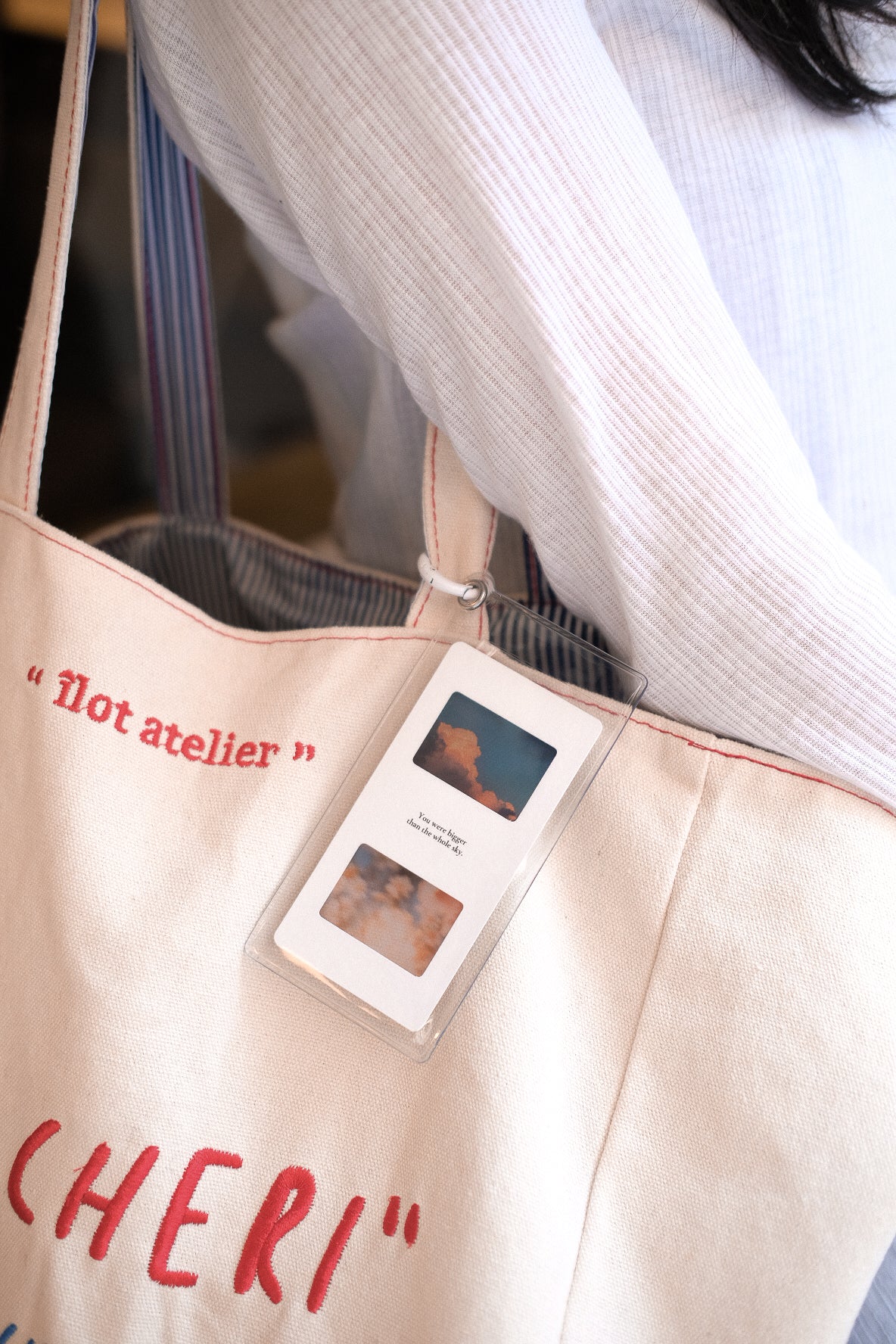 Bookmark Keeper — Clear Charm Case with Keyring